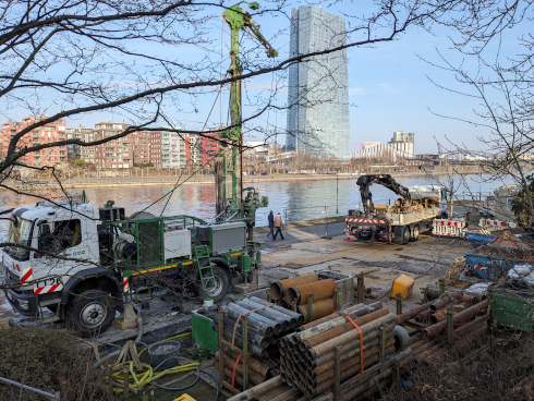 Bild von Baugrunderkundungen für den Fernbahntunnel Frankfurt am Mainkai